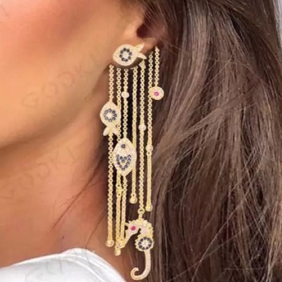 High/Low Nautical Earrings - Picture 2 of 15